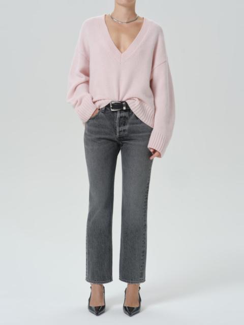 Citizens of Humanity Calla V Neck Sweater In Pink