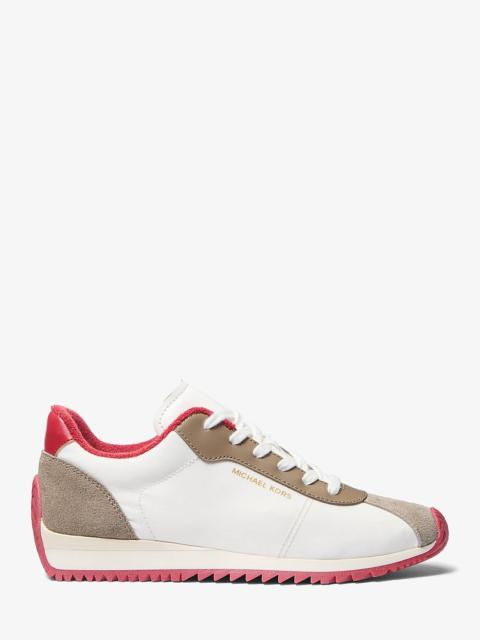MICHAEL KORS Rhodes Mixed-Media Trainer