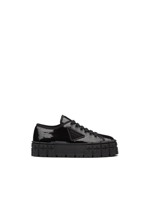 Prada Double Wheel sequin sneakers