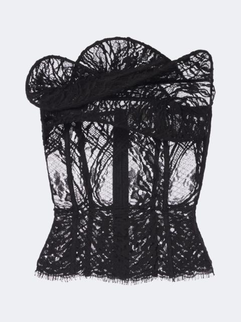MAGDA BUTRYM Draped lace corset