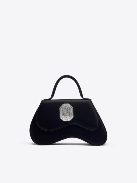 MALONE SOULIERS Divine Black Satin Handbag