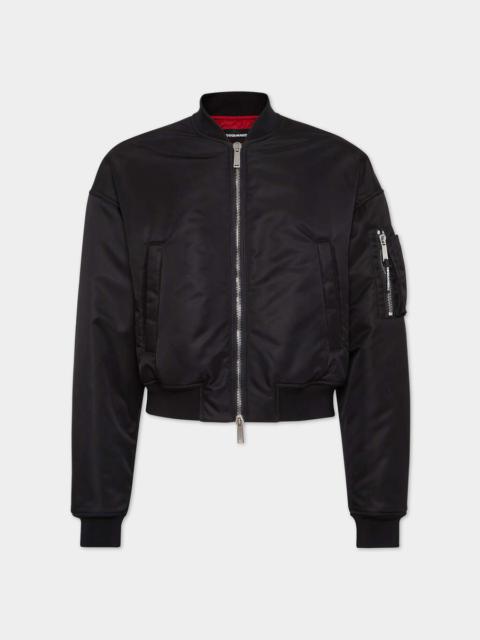 DSQUARED2 80'S NYLON BOMBER JACKET