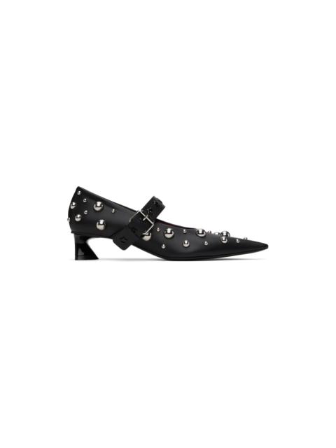 Stella McCartney Black Elsa Studded Kitten Heels