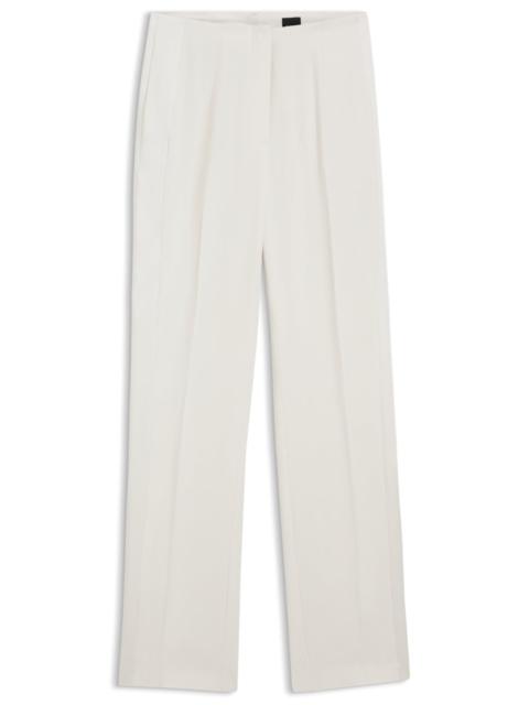 BOSS STRAIGHT-FIT PANTS IN MATTE FABRIC