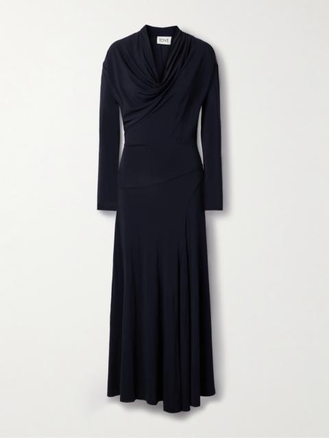 TOVE Eadan Draped Jersey Maxi Dress