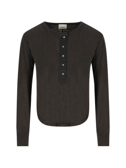 Isabel Marant button-fastening silk top