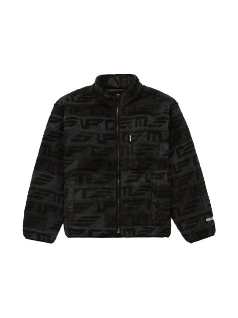 Supreme Supreme Patchwork Velour Track Jacket Black | REVERSIBLE