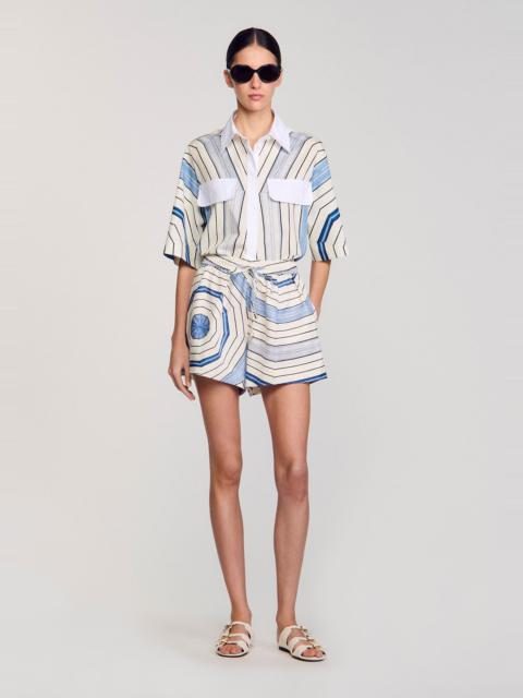 Sandro SPIRAL-MOTIF SHORTS