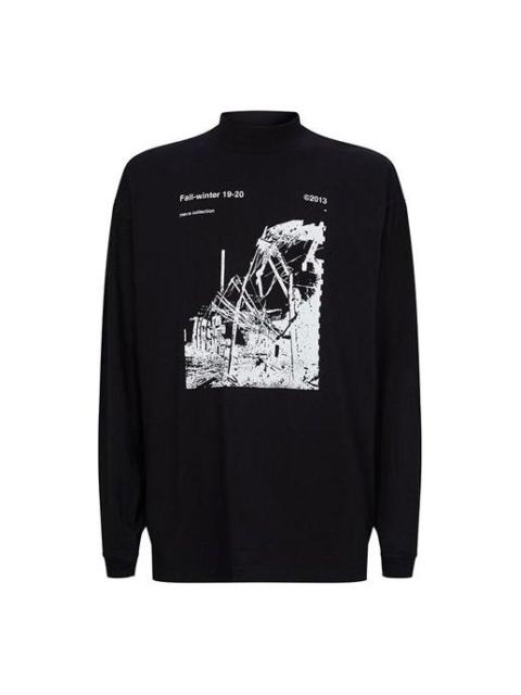 Off-White Off-White Factory Mock Neck T-Shirt 'Black' OMAB032F191850131001