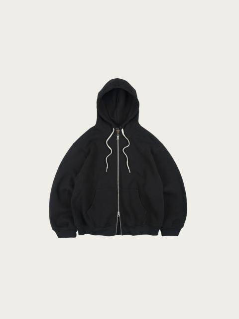 FrizmWORKS Waffle Hood Zip Up Parka - Black