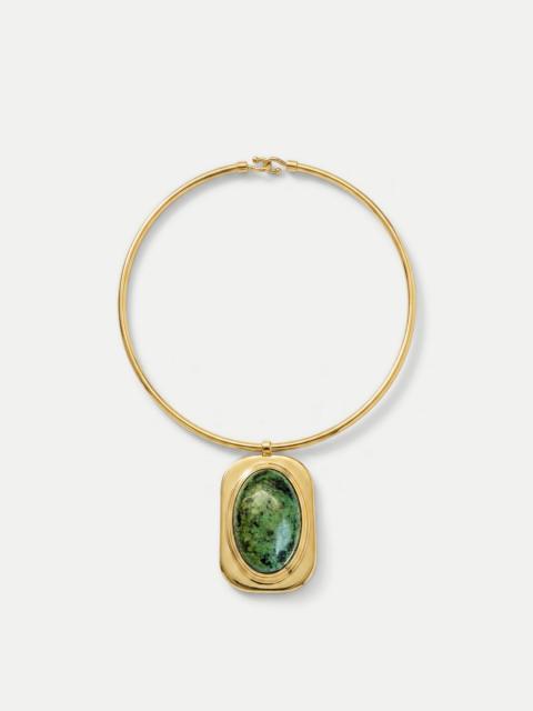 VERONICA BEARD TURQUOISE CABOCHON COLLAR NECKLACE