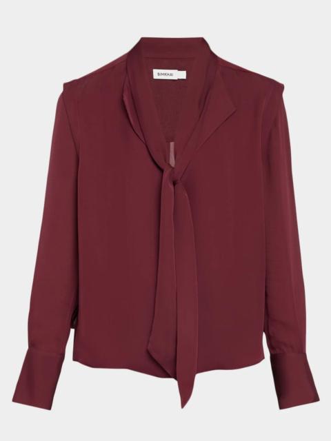 SIMKHAI Lillian Silk Blouse