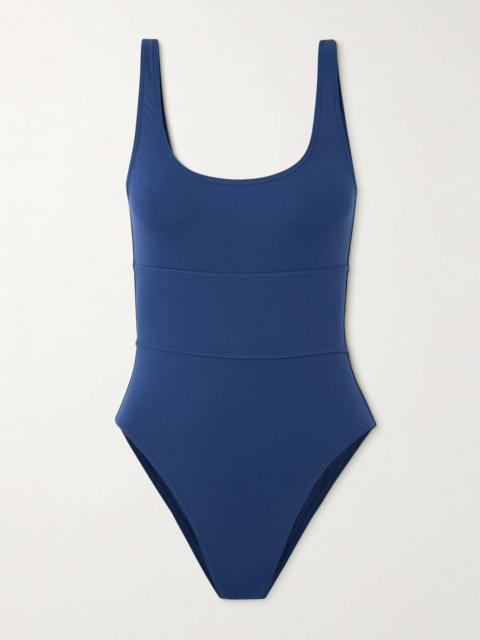 MELISSA ODABASH Perugia paneled swimsuit Blue
