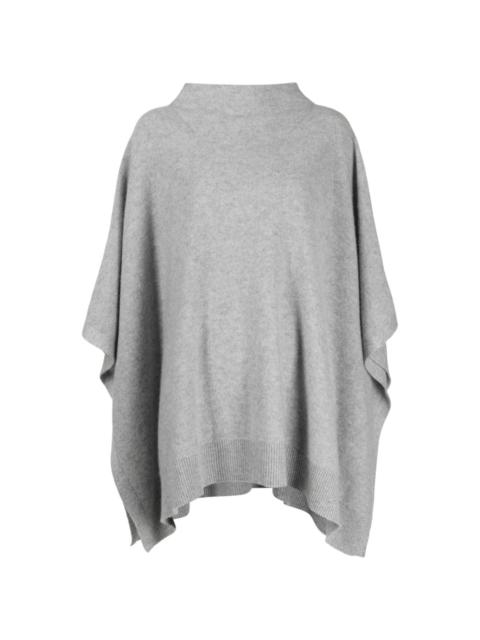 sleeveless cashmere poncho