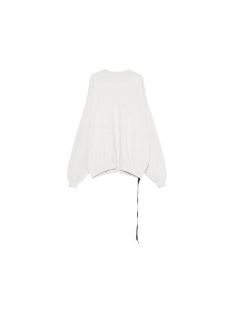 Rick Owens DRKSHDW KNIT SWEATSHIRT - HUN CREWNECK MILK WASH