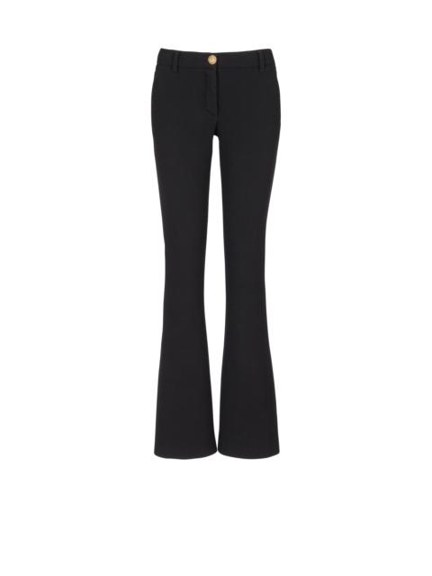 Balmain Bootcut crepe trousers