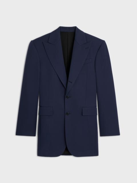 CELINE colonne jacket IN GRAIN DE POUDRE WOOL