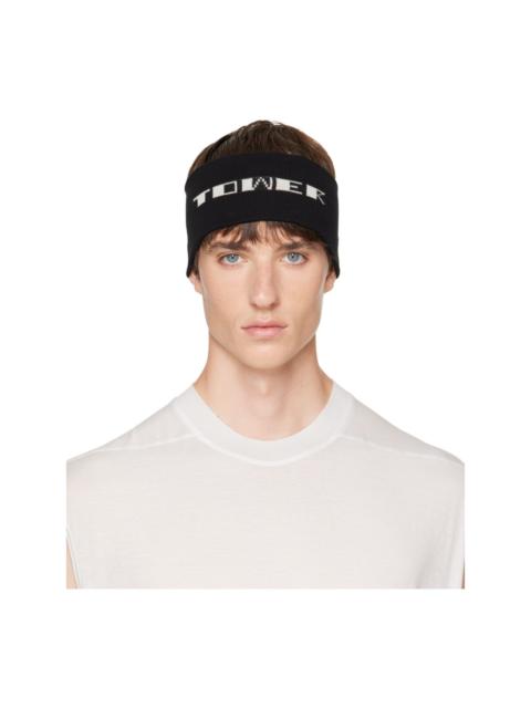 Rick Owens DRKSHDW Black Tower Knit Headband