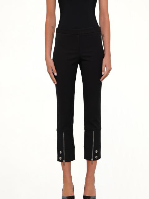 Alexander McQueen Fitted Zip Pants in Black