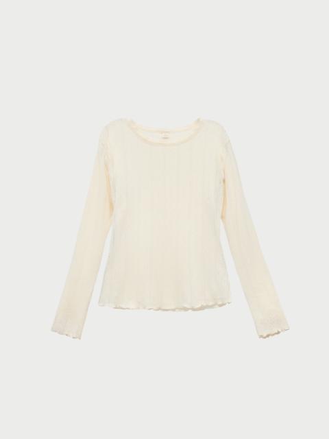 LOEFFLER RANDALL Lolo Pointelle Long-Sleeve Tee