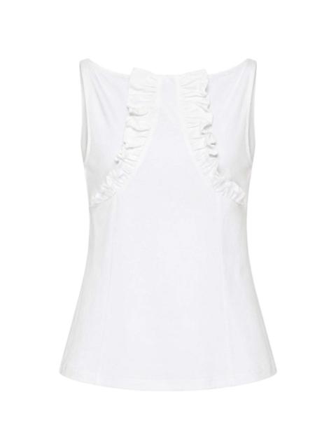 SHUSHU/TONG ruffled-trim T-shirt