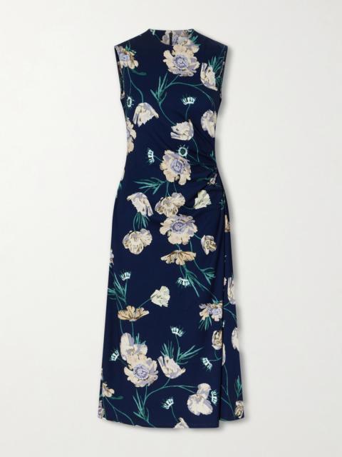 Erdem Floral Printed Ponte Midi Dress