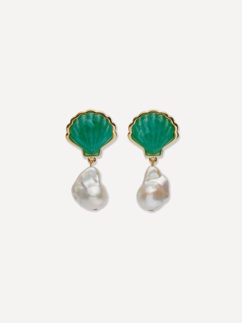 LIZZIE FORTUNATO Gold-Plated Marina Drop Earrings