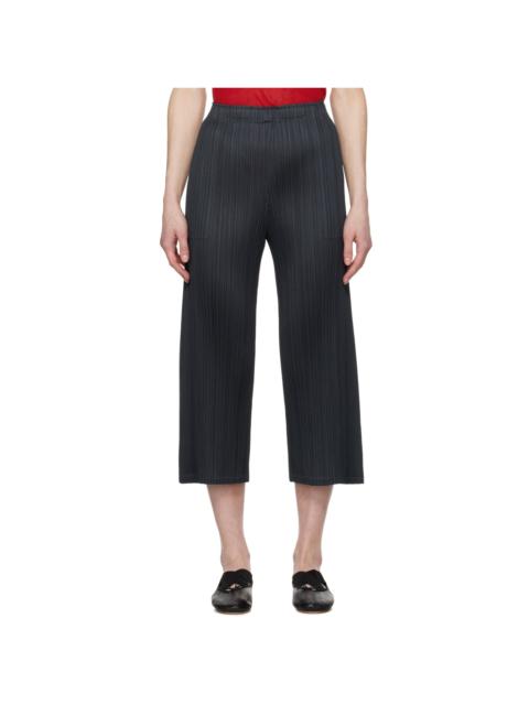 Pleats Please Issey Miyake Gray Monthly Colors March Trousers