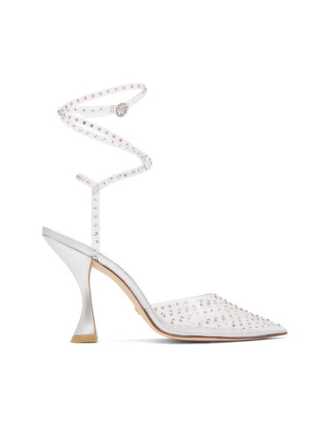 Stuart Weitzman 100mm Glam Xcurve embellished pumps
