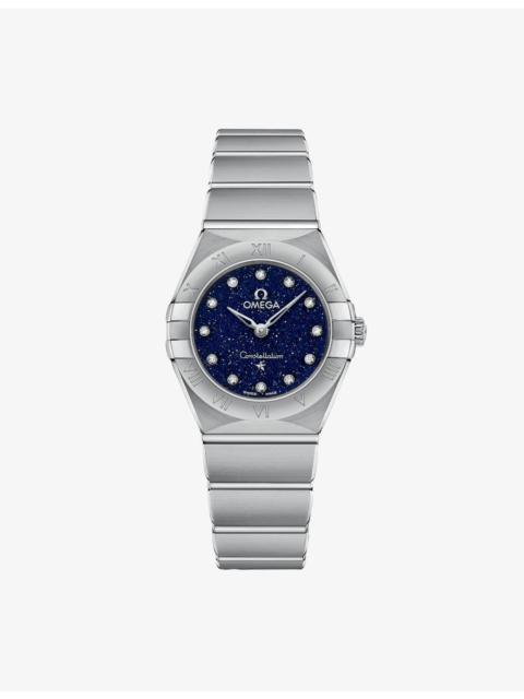 OMEGA Constellation Stainless-Steel And Diamond Quartz Watch 25mm