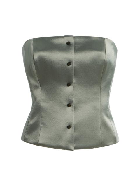 SEV Satin Corset Top olive