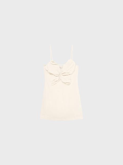 Blumarine SHORT DRESS IN GABARDINE WITH BUTTERFLY