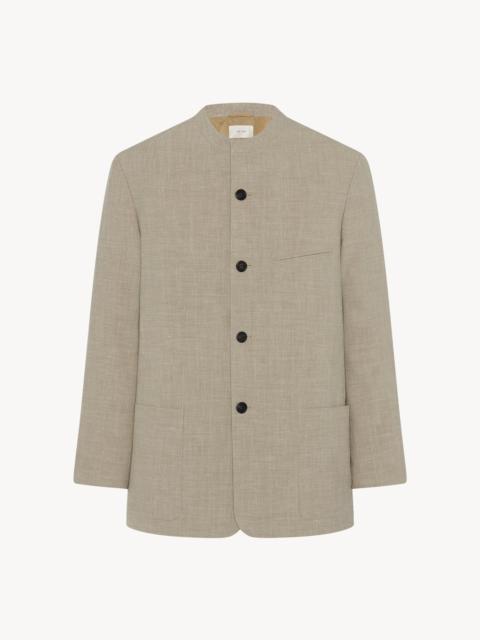 The Row Casimir Jacket in Silk, Linen, and Virgin Wool