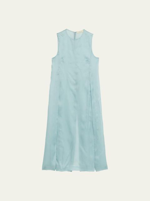 HEIRLOME Zoey Silk Organza Slits Tunic Top