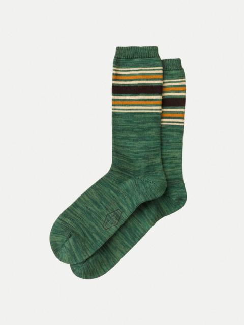 Nudie Jeans Rasmusson Striped Socks Pistaccio