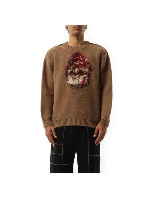 doublet Acting Zombie Knit Wear in Brown