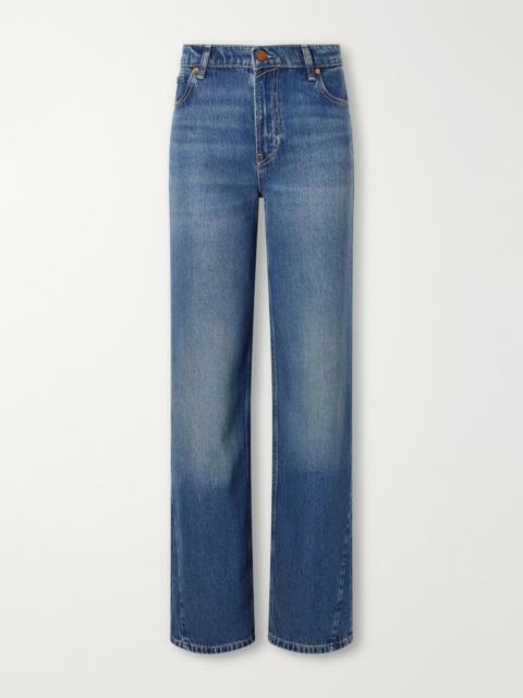 GUEST IN RESIDENCE Traveler mid-rise wide-leg jeans Dark denim