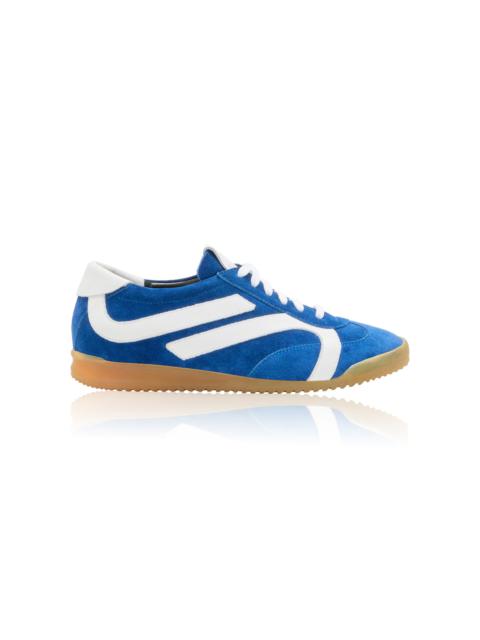 Track Leather Sneakers blue