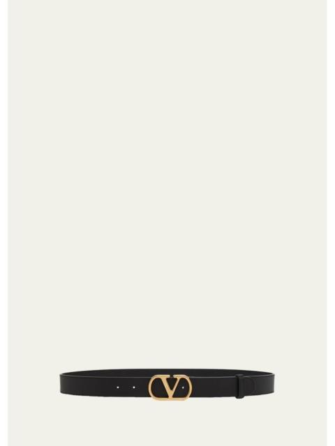 Valentino VLogo Signature Leather Belt 30MM