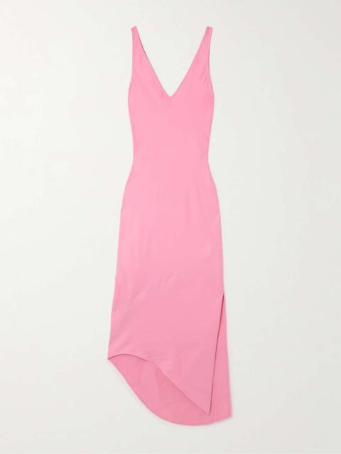 JW Anderson Asymmetric satin maxi dress