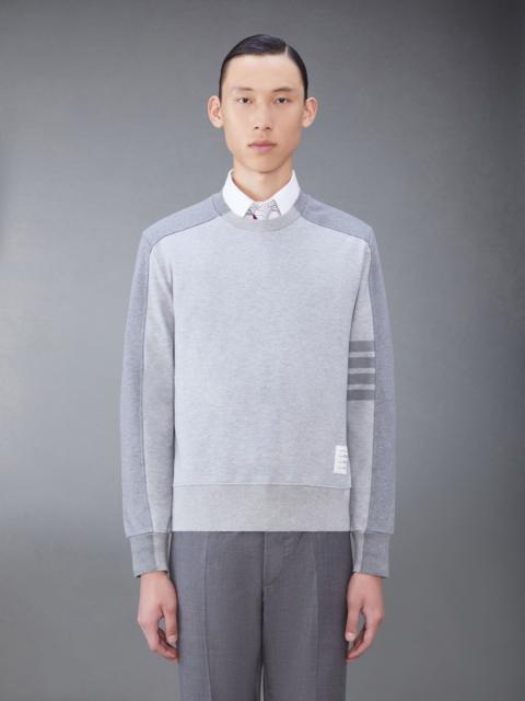 4-Bar stripe cotton sweatshirt