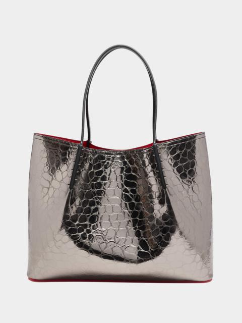 Cabarock Large Crocodile Embossed Leather Tote Bag