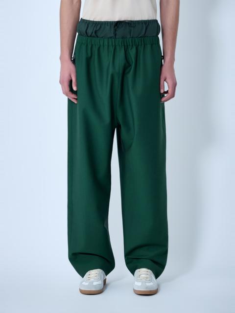 LACOSTE Wide-Leg Drawstring Trousers