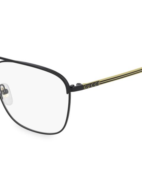 GUCCI Men's 56MM Optical Glasses - Black Gold