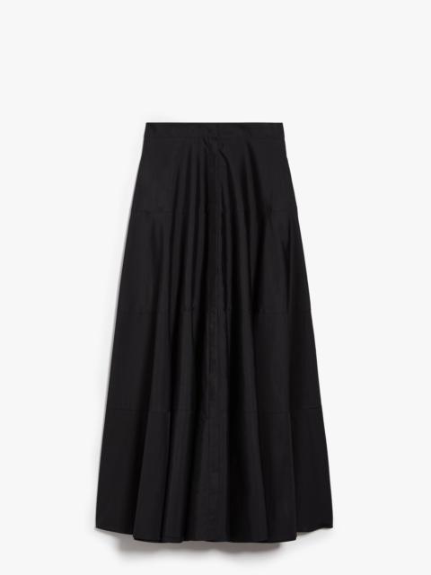 Long cotton circle skirt