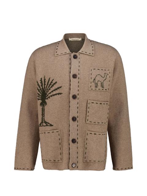 baziszt Baziszt Seeker Intarsia-knit Cashmere Cardigan