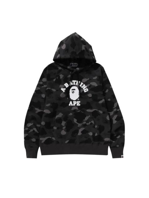 BAPE Color Camo College Pullover Hoodie 'Black'