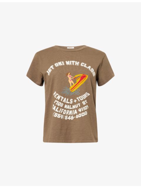 MOTHER The Sinful Graphic-Print Cotton-Jersey T-Shirt