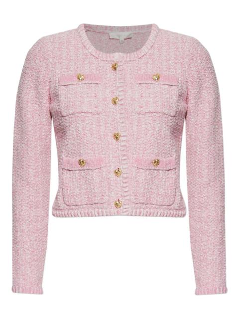 LoveShackFancy Delcie heart-button pocket cardigan