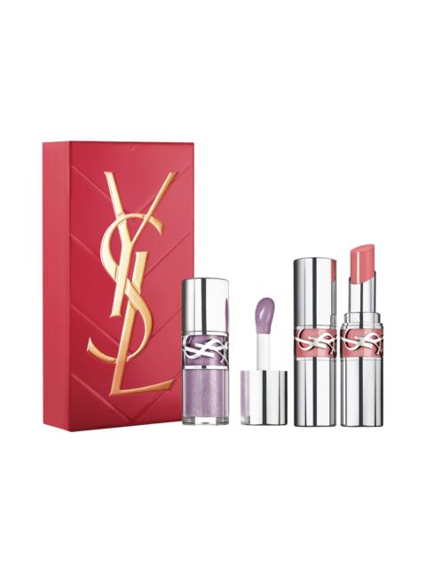 SAINT LAURENT LOVESHINE PLUMPING LIP OIL GLOSS & LIP OIL STICK GIFT SET